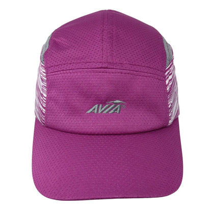 Avia 5 Panel Cap Pink One Size Adjustable Embroidered Lightweight Breathable