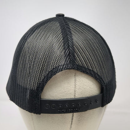 Richardson Trucker Hat Black One Size Googan Baits Mesh Snapback Fishing Tackle