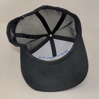 National Police Week Blackhawk Snapback Trucker Hat Black One Size Mesh Back