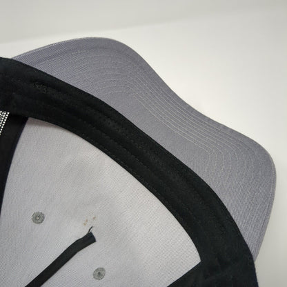 Crossed Axes Snapback Trucker Hat Gray OS Adjustable Mesh Back Port Authority