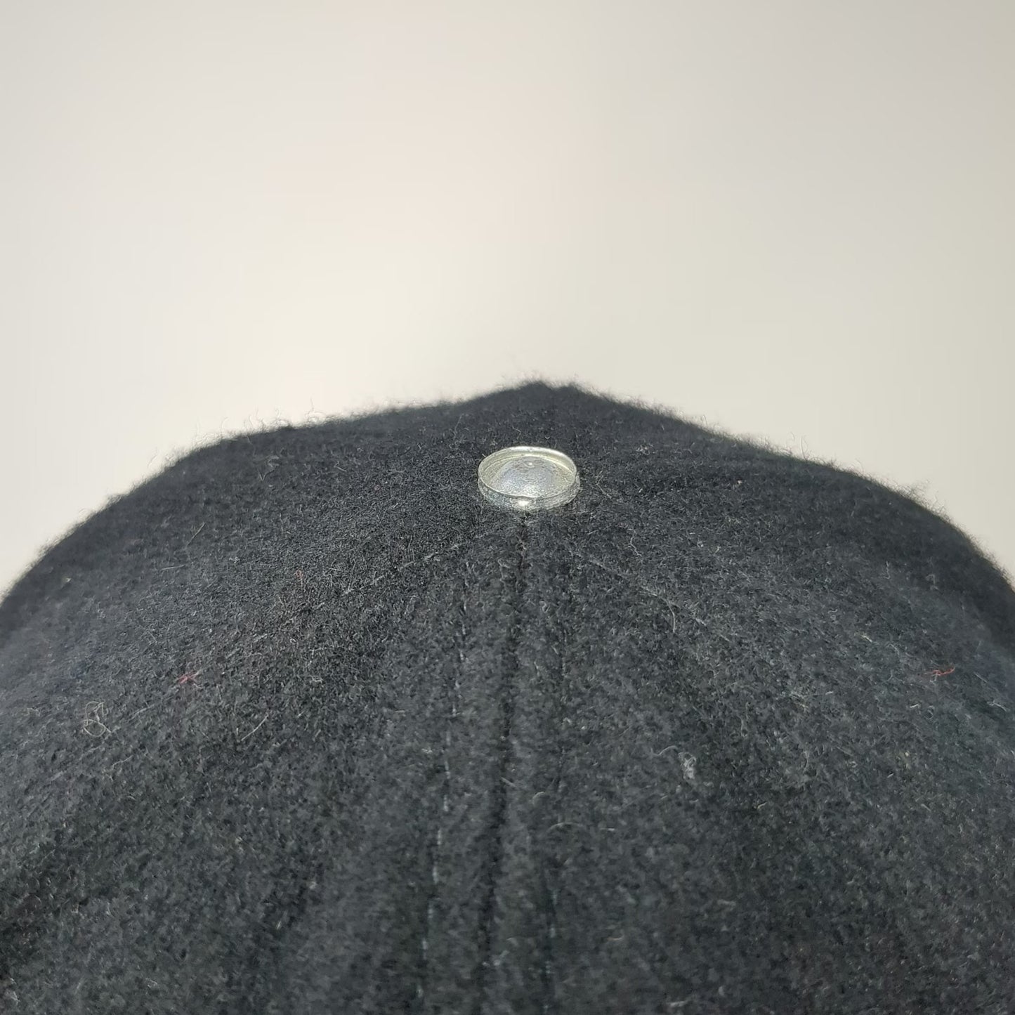 VV Baseball Cap Black OS Made USA Wool Blend Adjustable Slideback Hat Blank