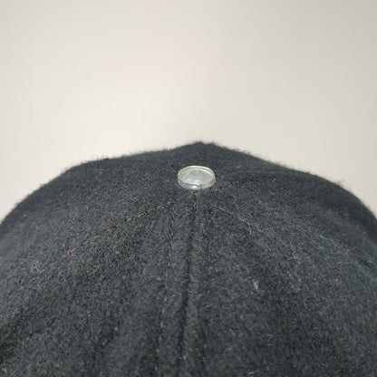 VV Baseball Cap Black OS Made USA Wool Blend Adjustable Slideback Hat Blank