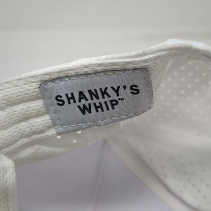 Shanky's Whip Trucker Hat White Red One Size Rope Brim Perforated Snapback Irish