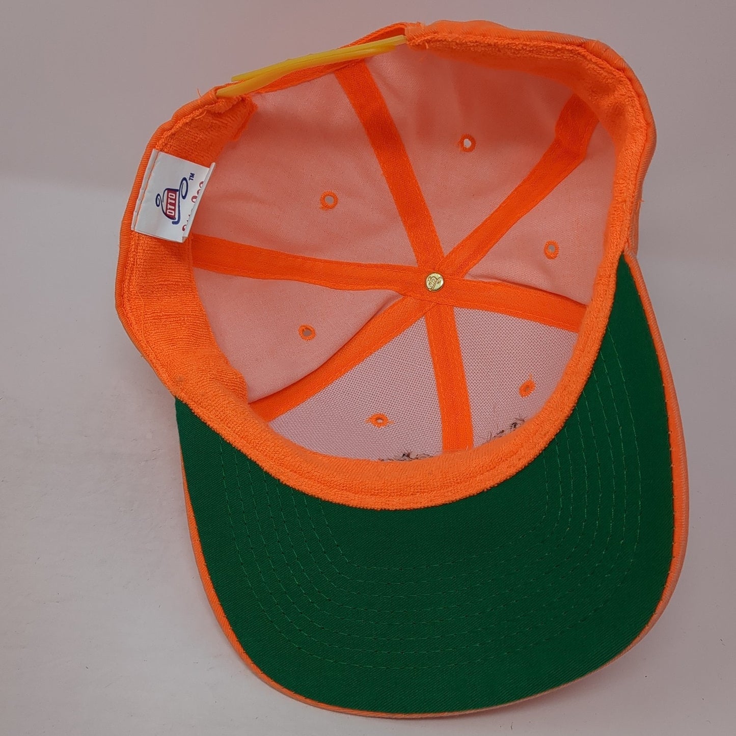 Ineel Big Desert Safety Zone Snapback Hat Orange OS Adjustable Embroidered Otto