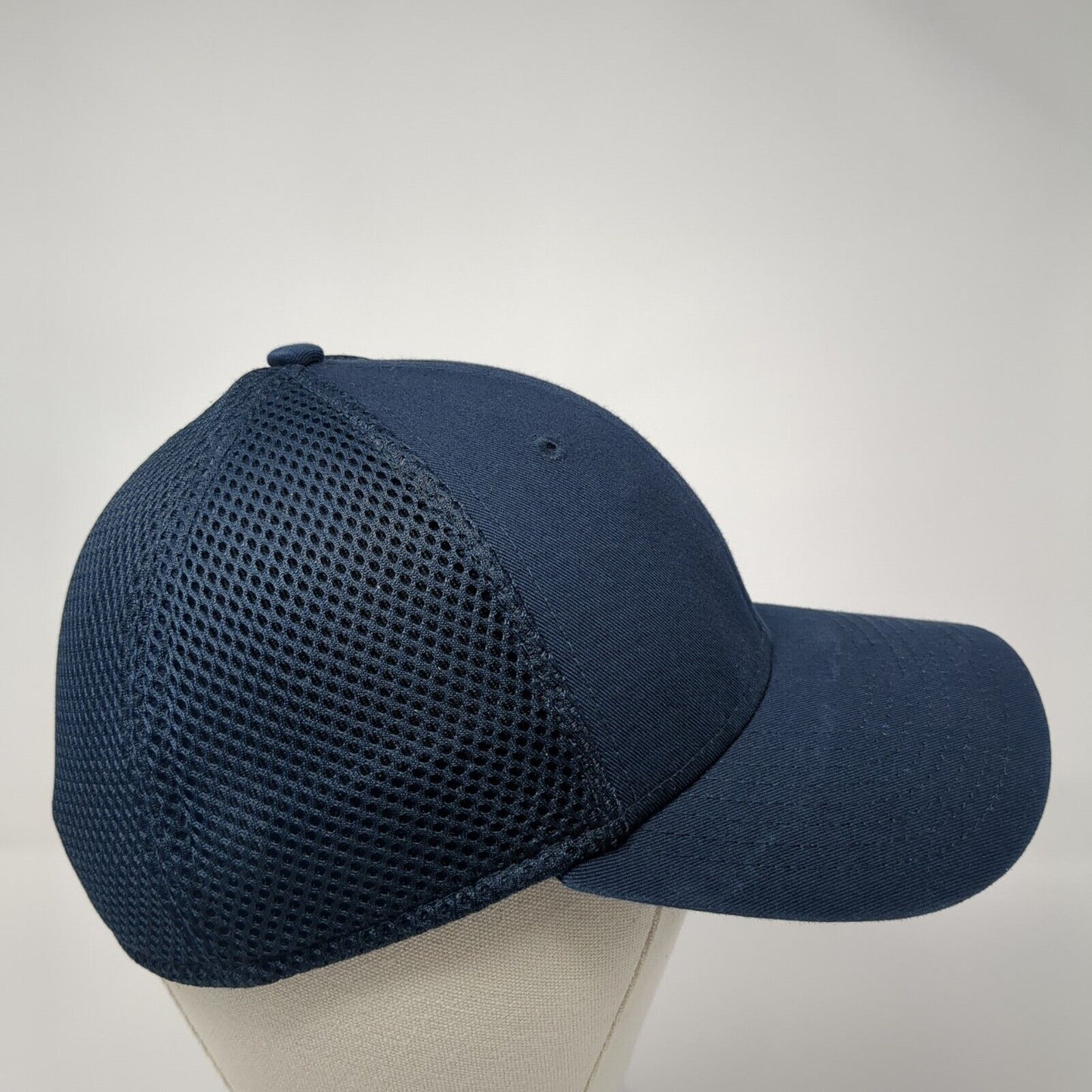 Mavericks Fitted Mesh Back Hat Blue S-M Stretch Solid New Era 39Thirty