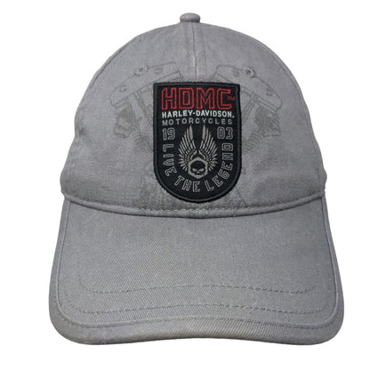 Harley-Davidson Motorcycles Strapback Hat Gray One Size Live The Legend