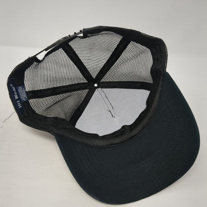 Vangogo Snapback Trucker Hat Black One Size Adjustable Mesh Back Hit Wear