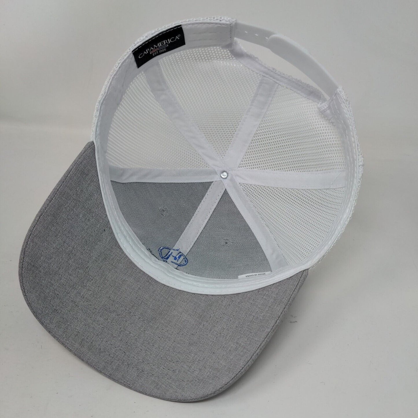 Horne Snapback Mesh Back Trucker Hat Gray One Size Cap America