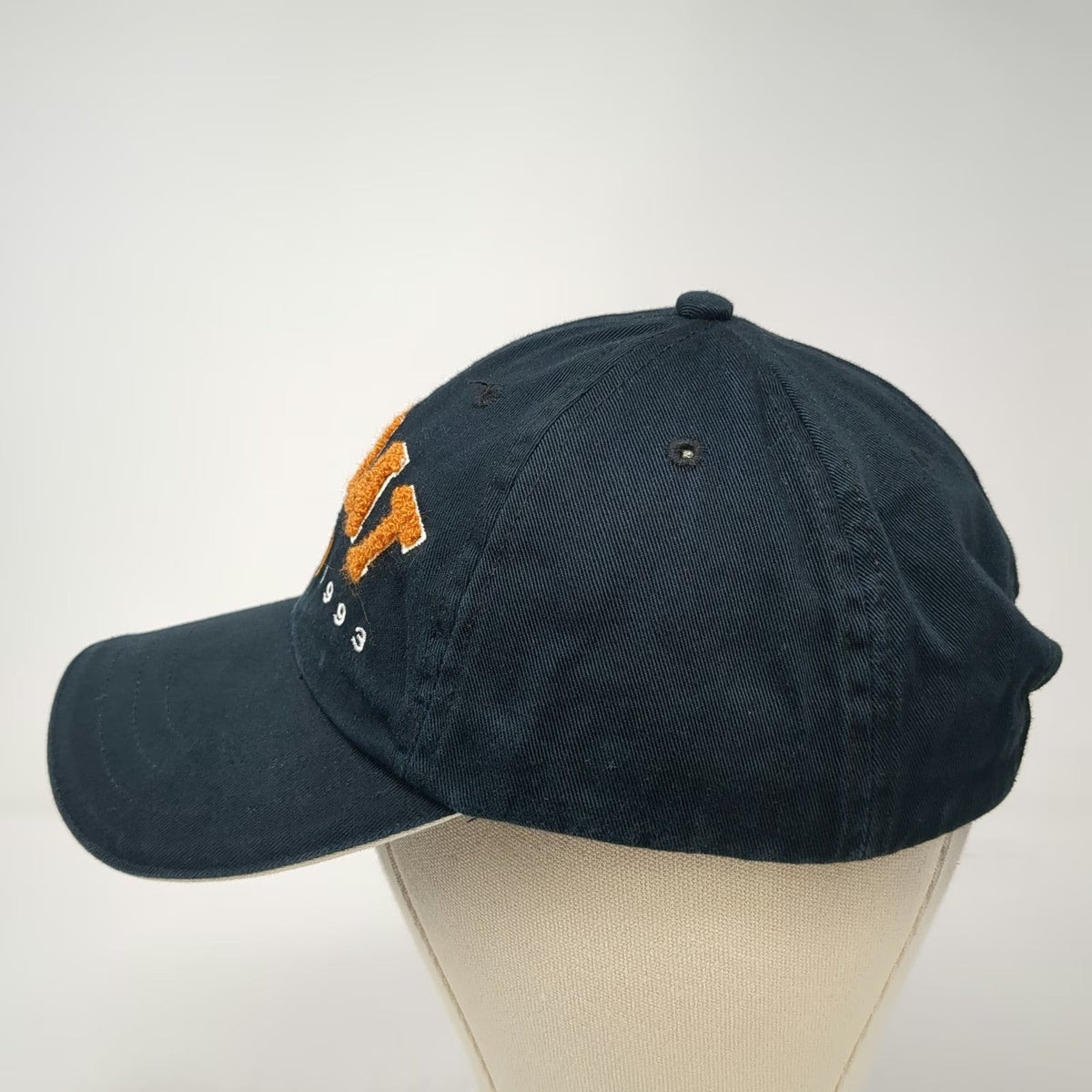 Ariat Baseball Cap Black One Size Slideback Orange Embroidered Logo Cotton Hat
