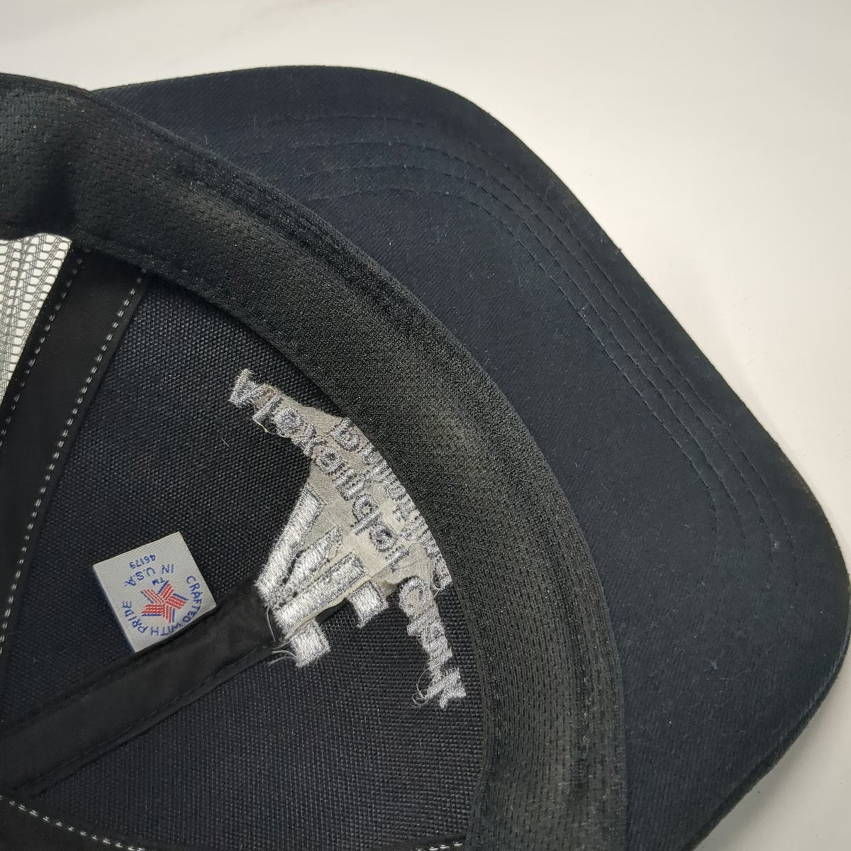 The Company Hat Trucker Hat Black OSFM Mesh Snapback Made USA Alexander Clark