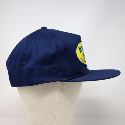Blue 5 Panel Hat One Size Hawaii Hunt Safari NRA Whittington Center Braided Rope