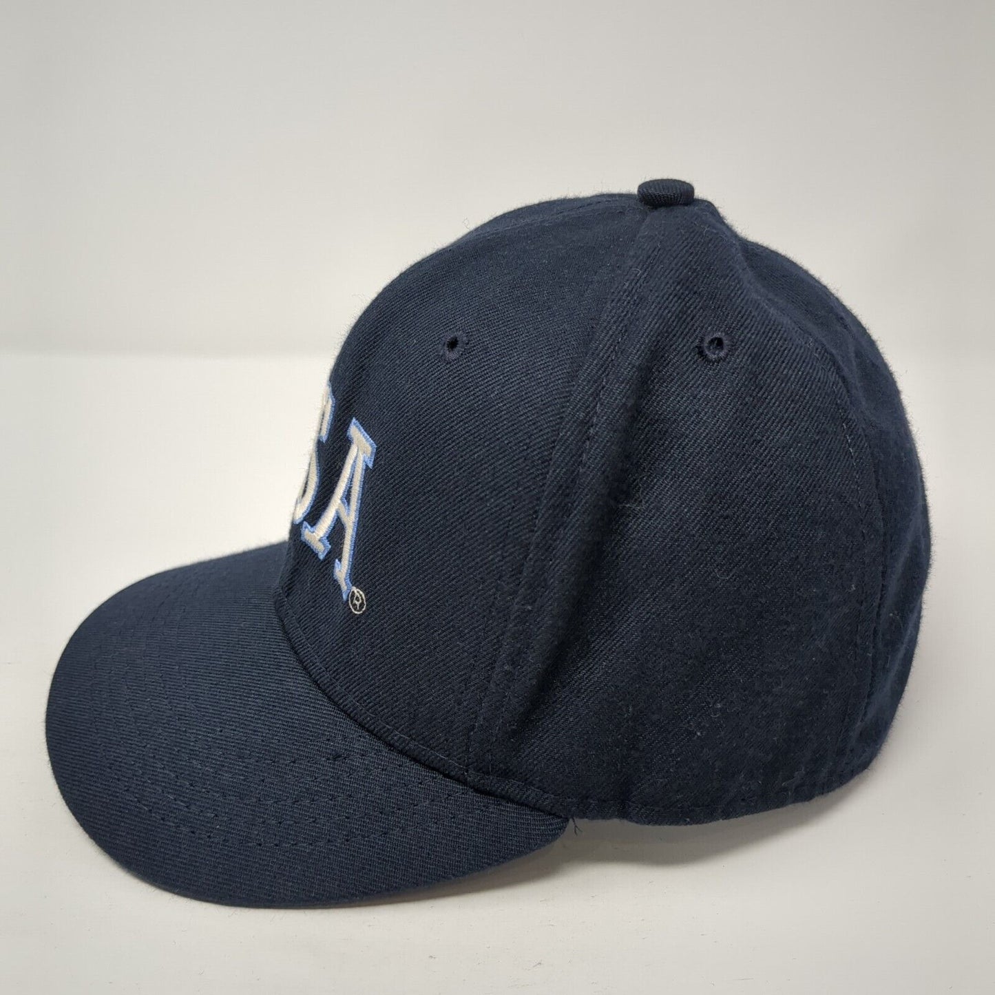ASA 01 Fitted Hat Blue 6 7/8 Embroidered Solid 6 Panel Roxxi Outdoor