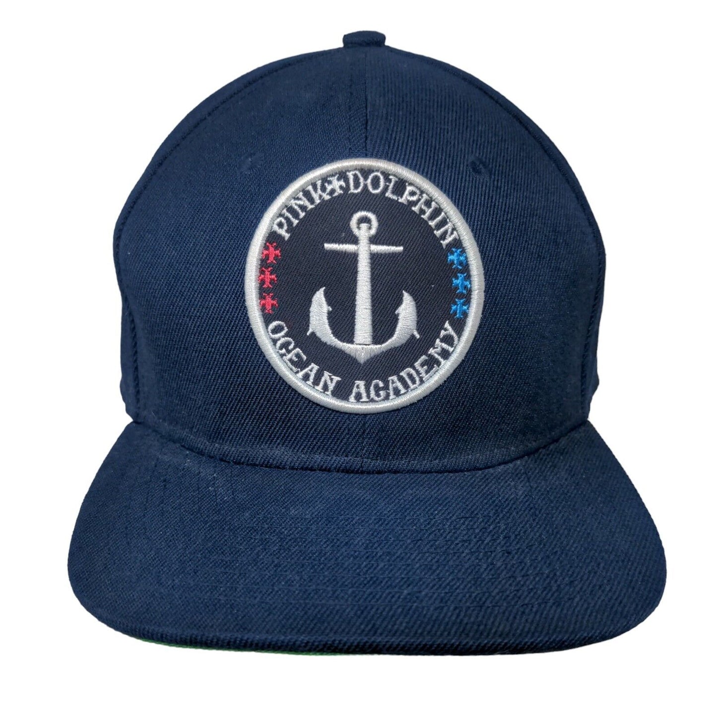 Pink + Dolphin Ocean Academy Slideback Hat Blue One Size Adjustable Embroidered