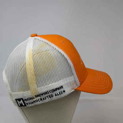 Brewery Branding Co Trucker Hat Orange White OSFM Mesh Snapback McCall Brewing