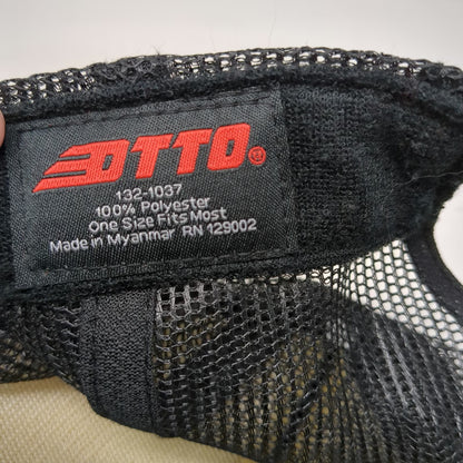 Otto Trucker Hat Black One Size Boxed Water Graphic Mesh Back Snapback Foam
