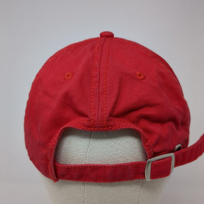 RAMS Jamesville DeWitt Slideback Hat Red One Size Adjustable Embroidered Cotton