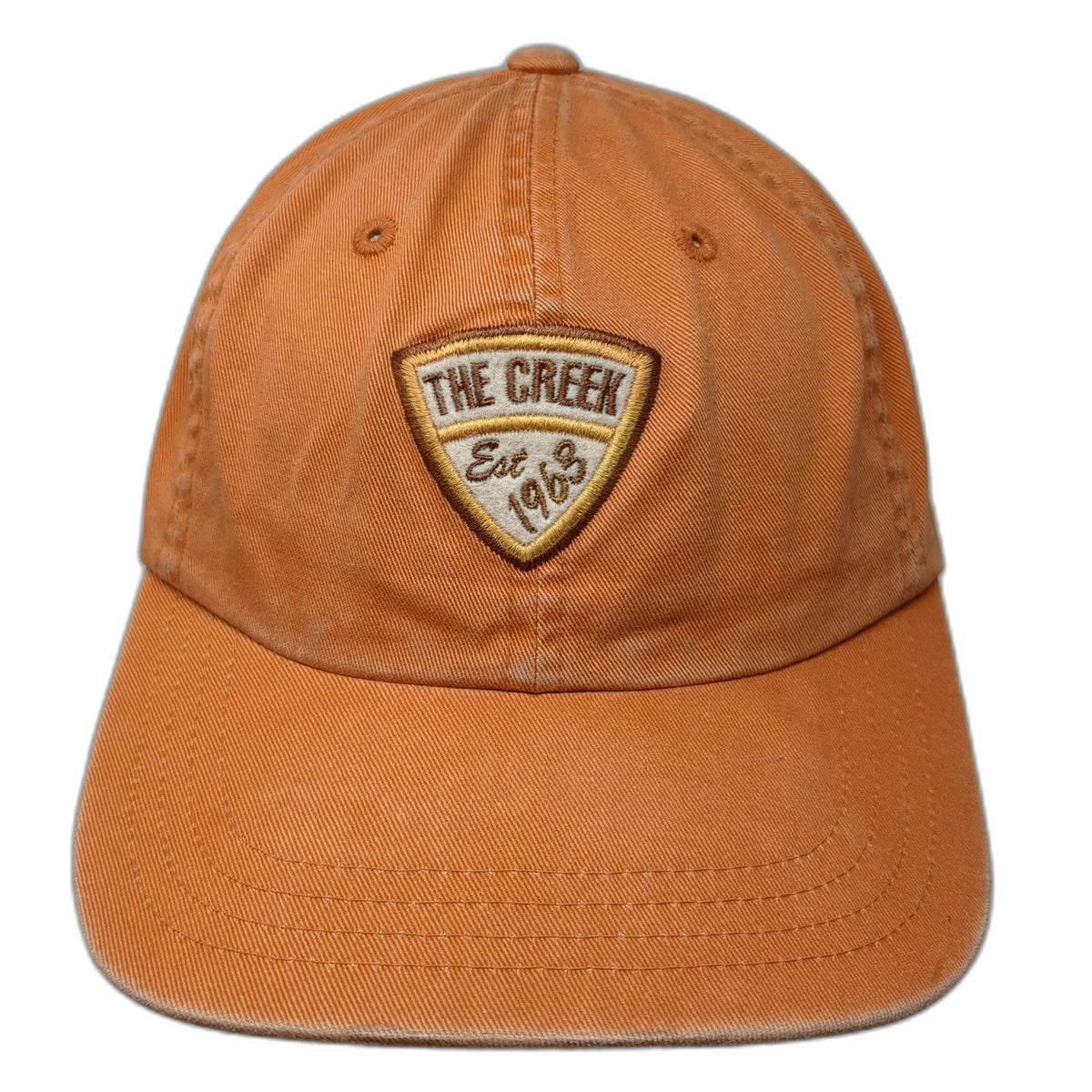 Imperial Baseball Cap Orange One Size The Creek Est 1963 Slideback Hat