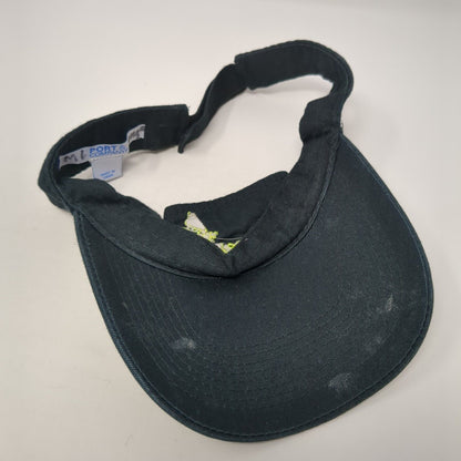 Stingerz Strapback Sun Visor Hat Black One Size Solid Port & Company