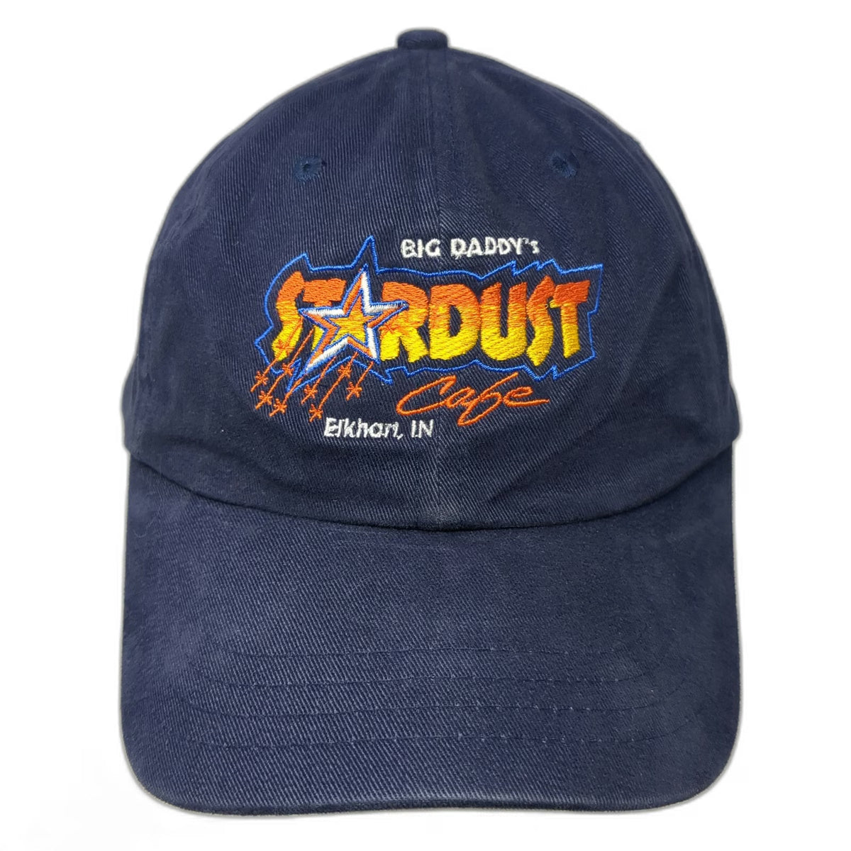 Blue One Size Baseball Cap Big Daddy's Stardust Cafe Elkhart Indiana Star Hat