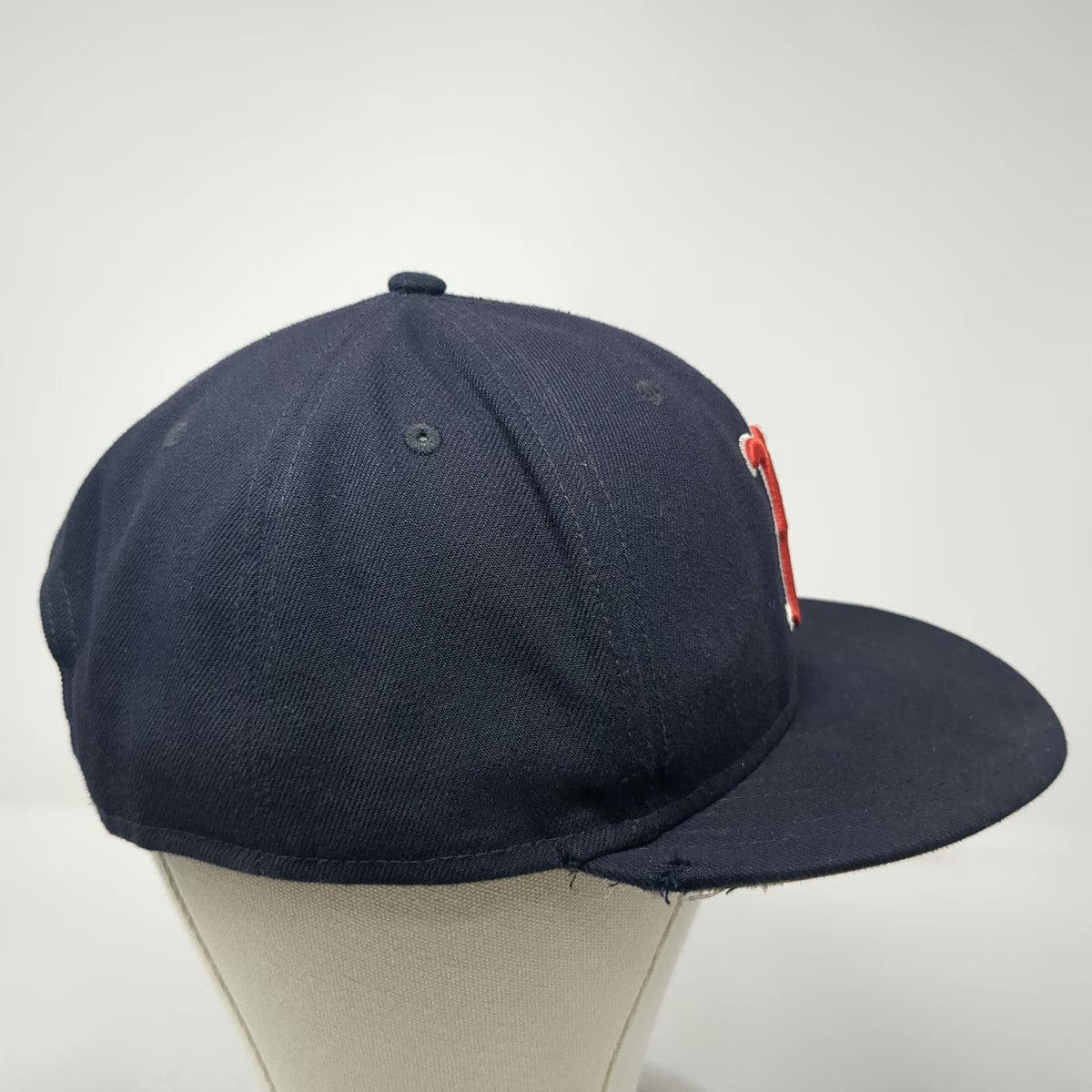 New Era Boston Red Sox MLB Snapback Hat Blue Red White One Size Flat Brim Logo
