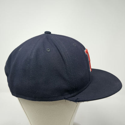 New Era Boston Red Sox MLB Snapback Hat Blue Red White One Size Flat Brim Logo