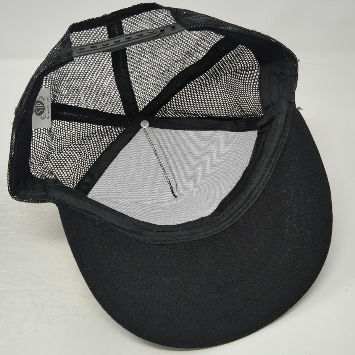 STP Multipress Trucker Hat Black One Size Mesh Snapback Cyber Fenua 2025 Tahiti