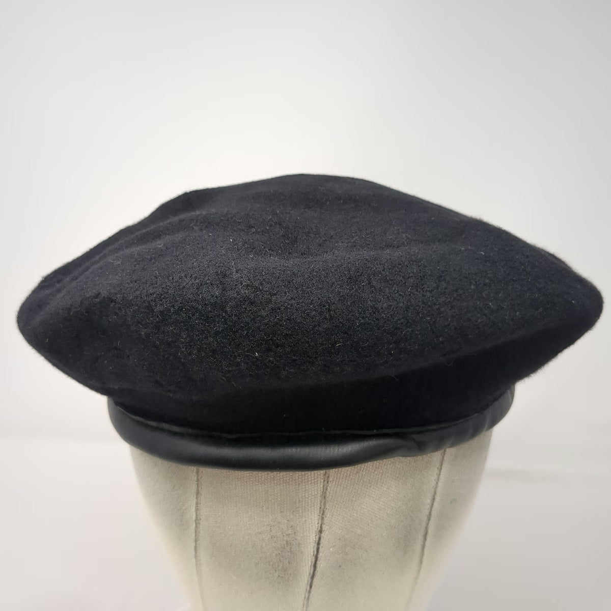 Para De Luxe Army Cap Black L Wool Paratrooper Beret Made in Czech Republic Hat