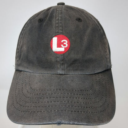 L-3 Communications Logo Gray Baseball Cap One Size Slideback Corporate Hat Tech