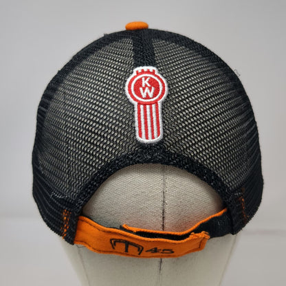360 Apparel Baseball Cap White Orange One Size Kenworth Sales Mesh Back Hat