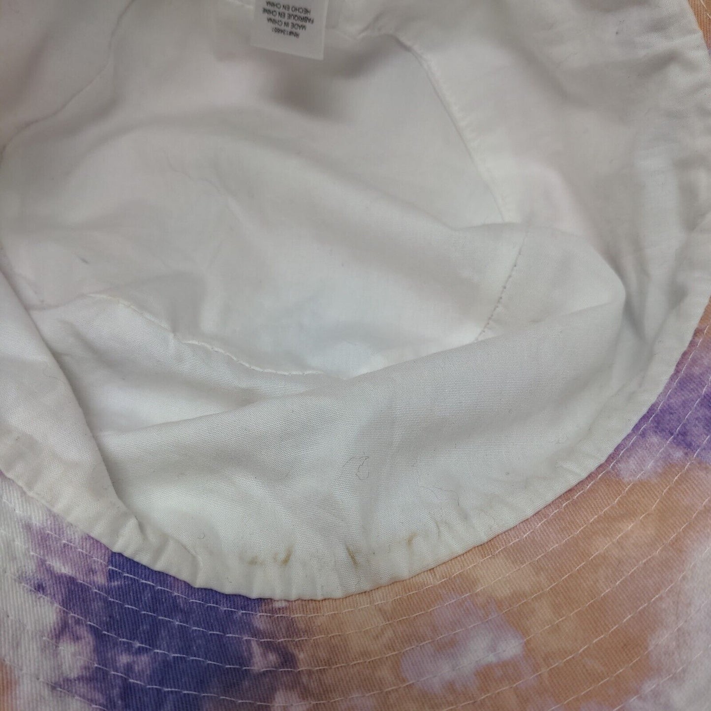 WAYF Bucket Hat Multicolor One Size Lightweight Flat Top Tie Dye Blank