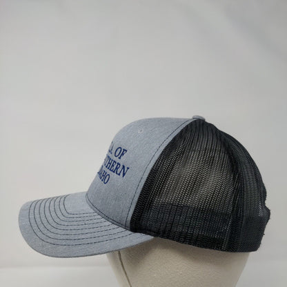 T.A. Of Southern Idaho Snapback Trucker Hat Gray One Size Mesh Back Richardson