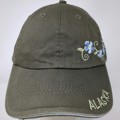 Arctic Circle Enterprises LLC Baseball Cap Green OSFM Alaska Floral Flower Hat