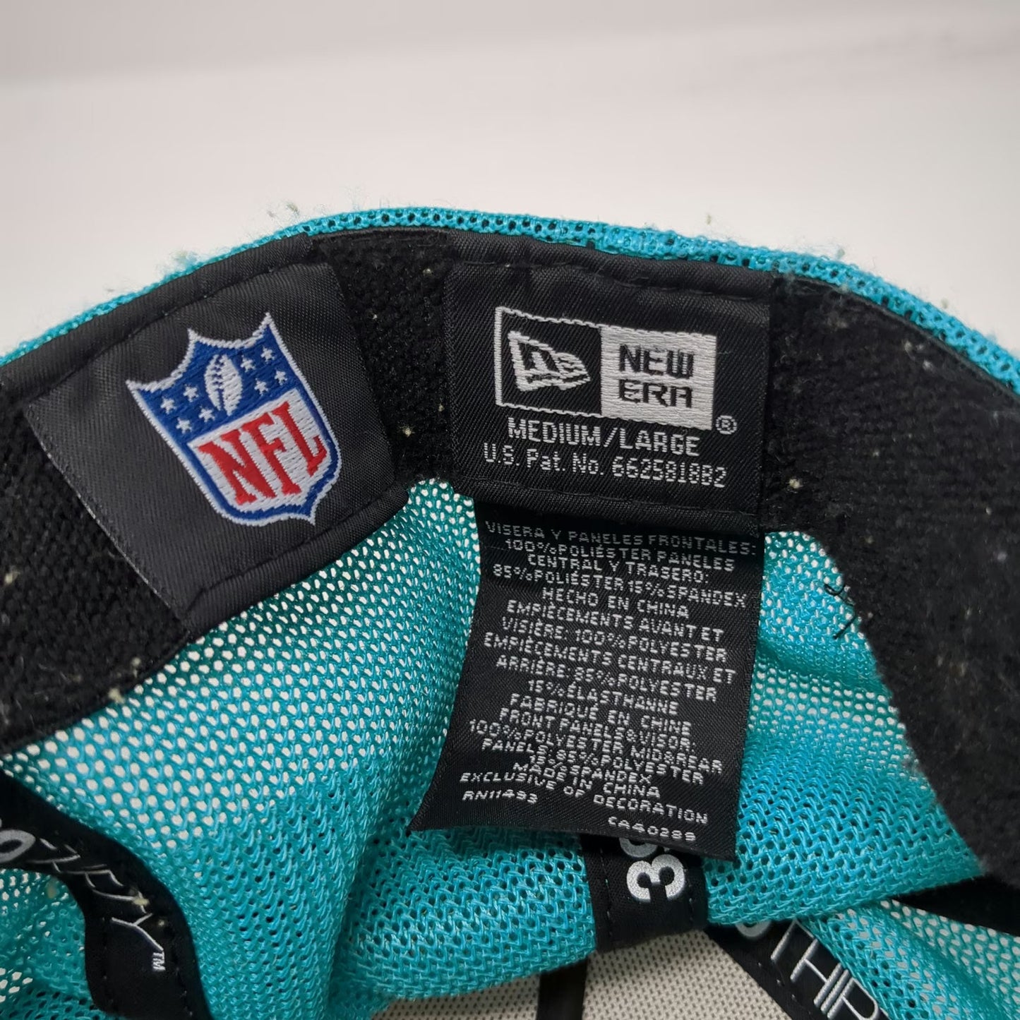 Miami Dolphins NFL New Era 5 Panel Blue Hat L Mesh Back Stretch Fit 39THIRTY 100