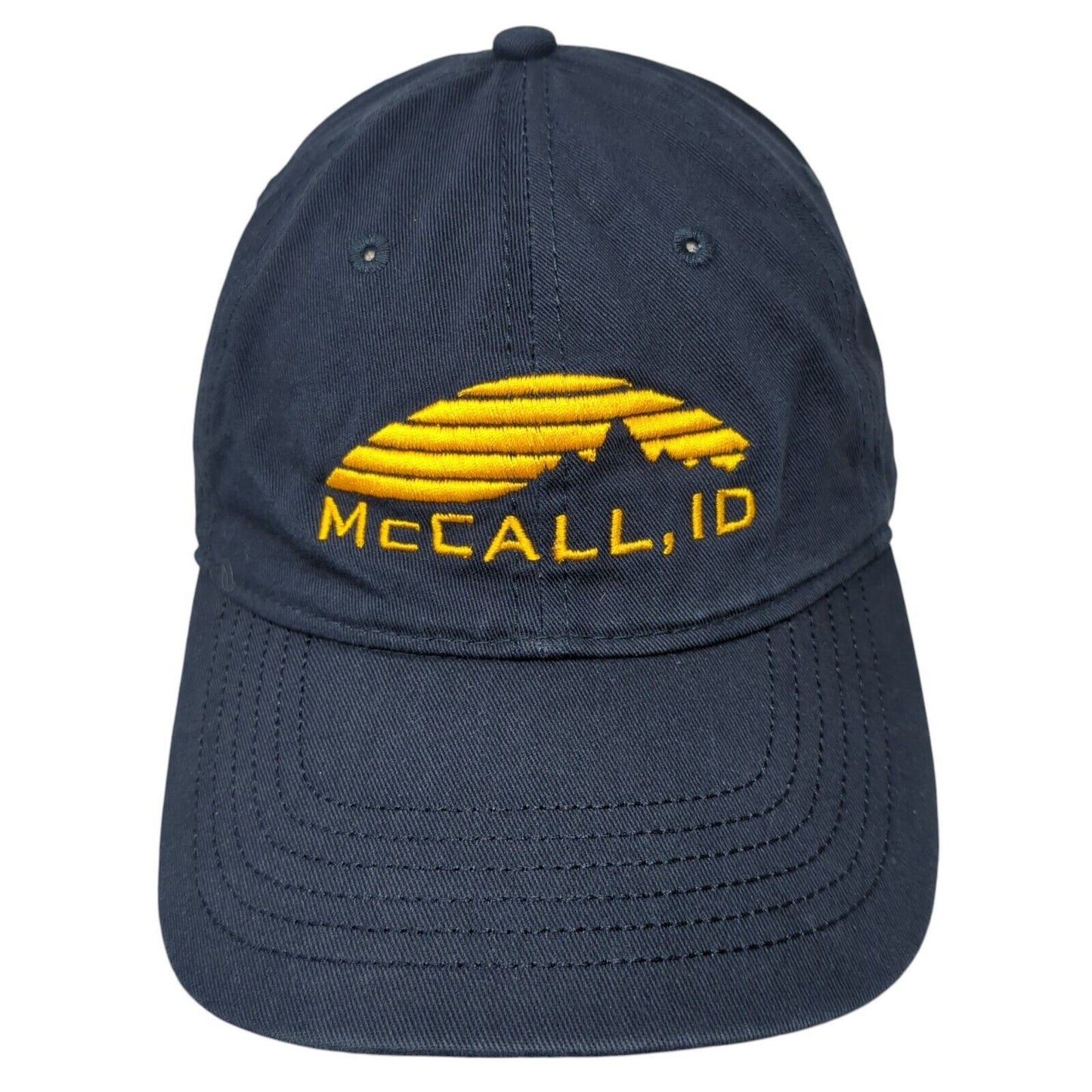 McCall ID Strapback Hat Blue One Size Adjustable Embroidered 6 Panel Ouray
