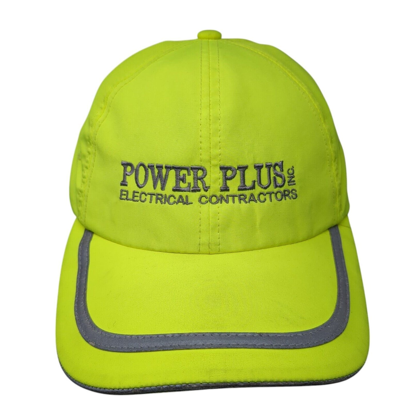 Power Plus Inc Electrical Contractors Strapback Hat Green One Size