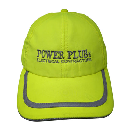Power Plus Inc Electrical Contractors Strapback Hat Green One Size