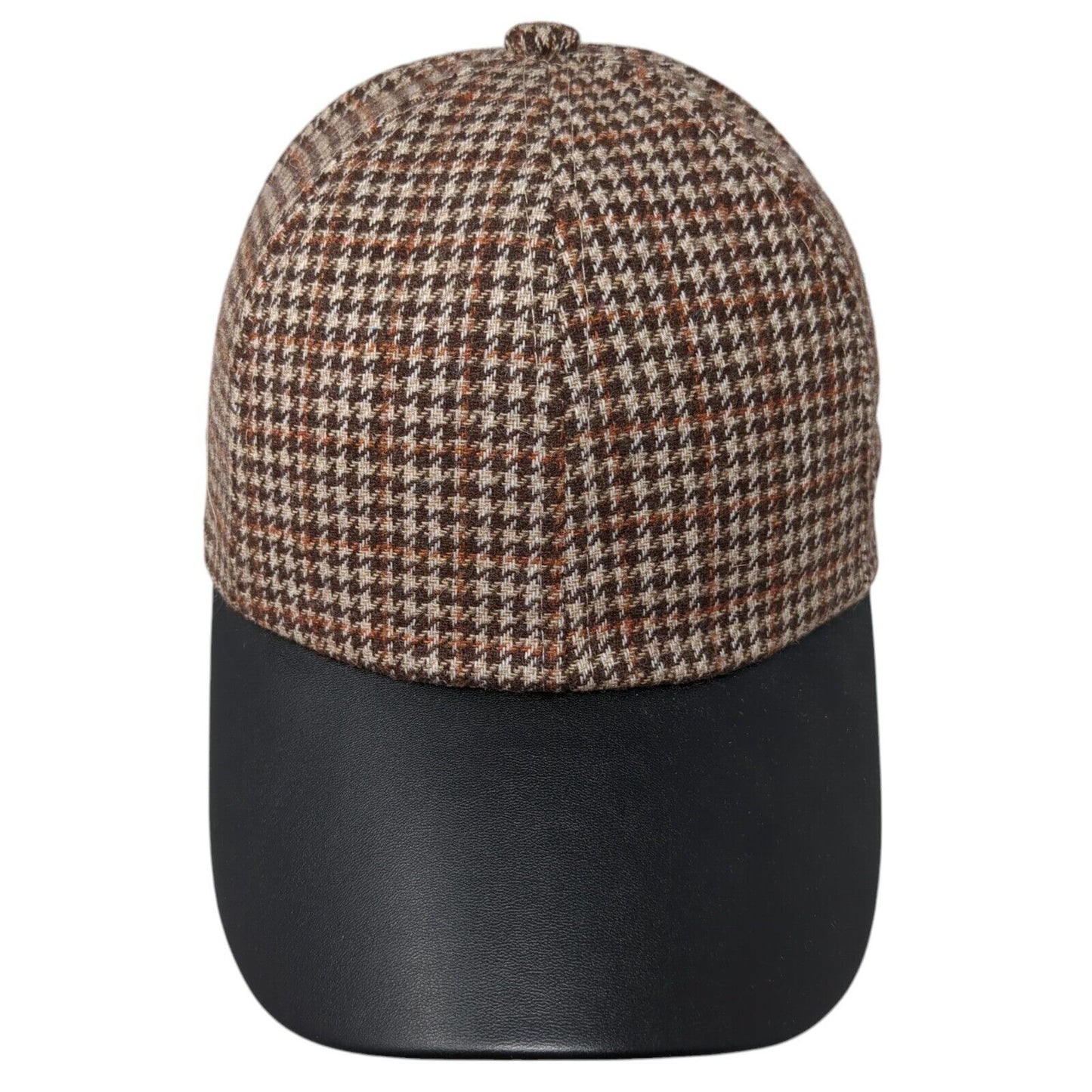 Unbranded Strapback Hat Multi One Size Adjustable Houndstooth 6 Panel