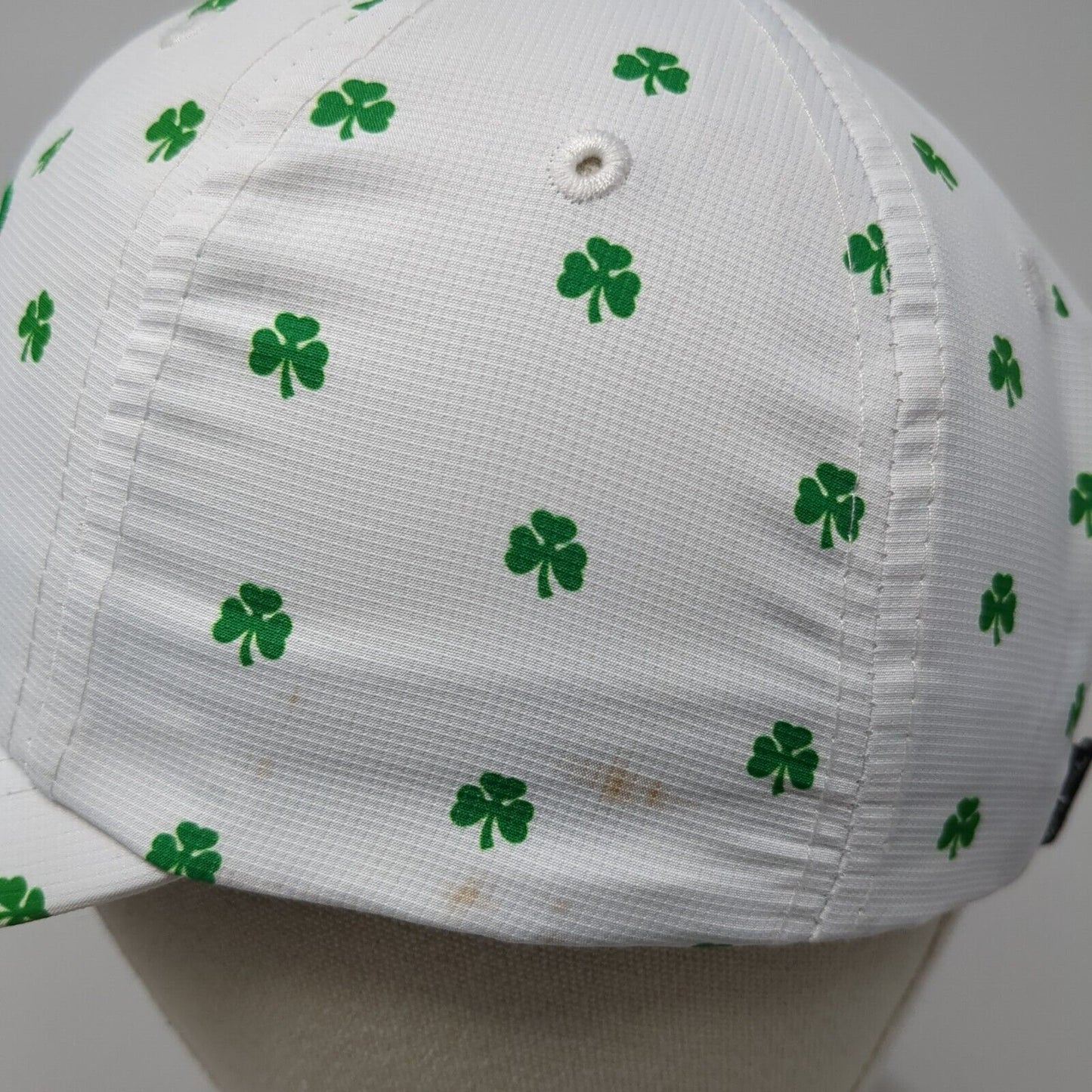 Paddy Wagon Irish Pub Est 1996 Strapback Hat White OS Adjustable Clover Imperial