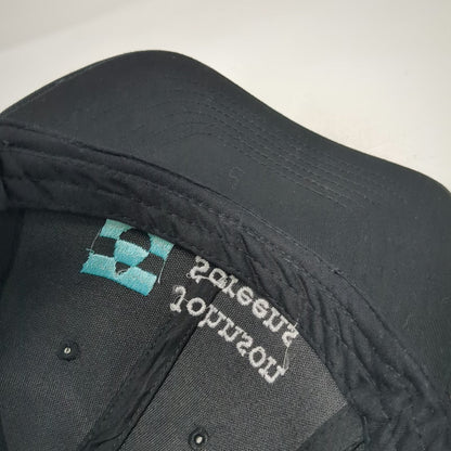 Sportsman Johnson Screens Baseball Cap Black One Size Mesh Back Strapback Hat