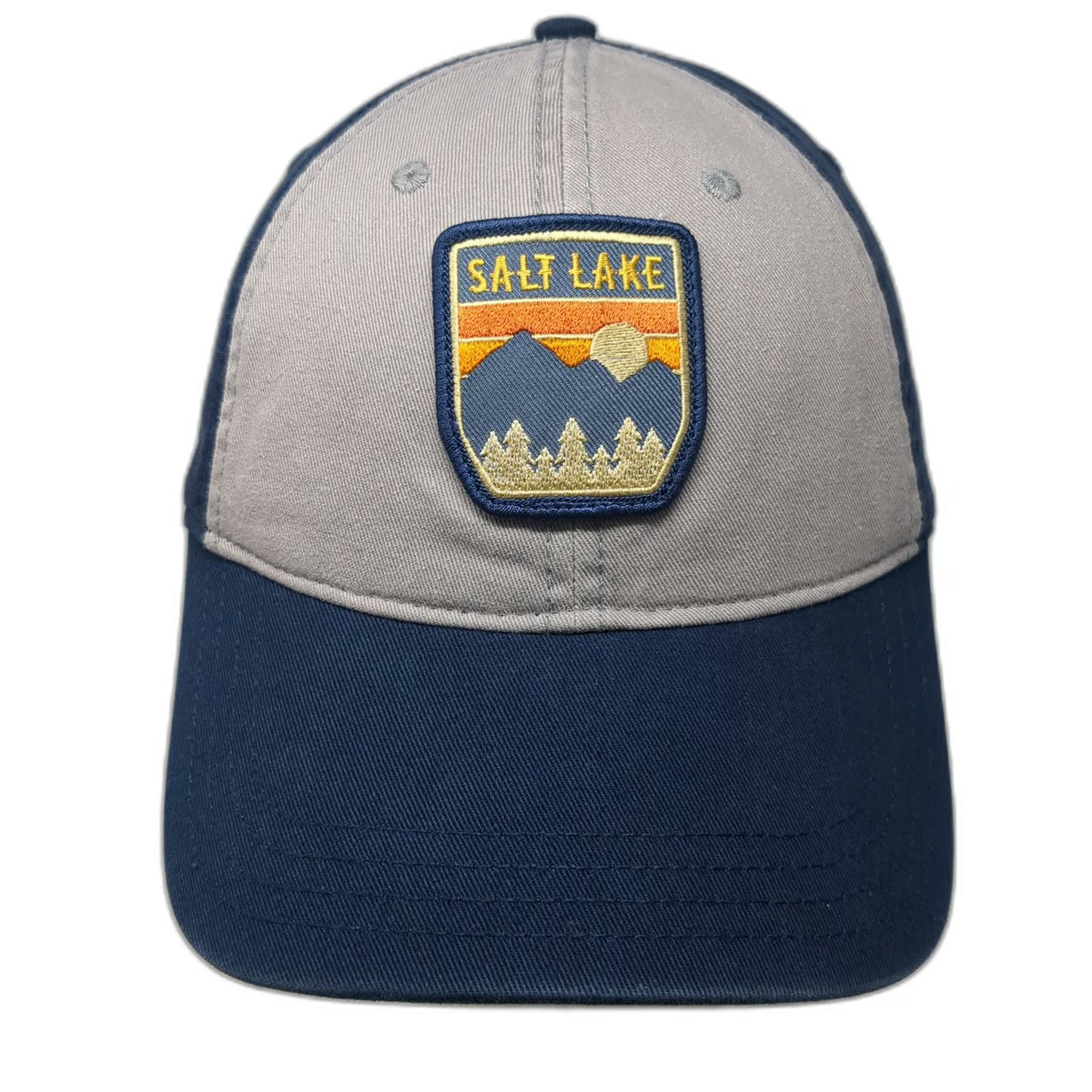 Hat Graphix Baseball Cap Blue One Size Salt Lake Utah Mountain Patch Strapback
