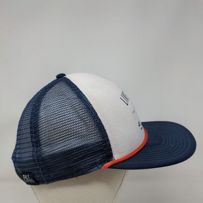 Salt Life Live Salty Snapback Mesh Back Rope Trucker Hat Blue OSFM Colorblock