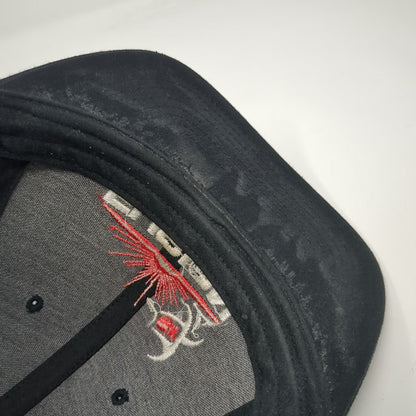 Richardson Trucker Hat Black One Size Fusion Welding Mesh Snapback Cap 511 Logo