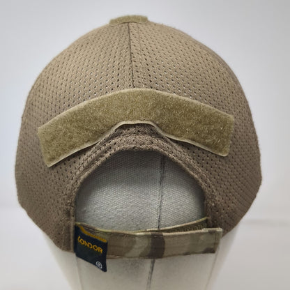 Condor Baseball Cap Brown Green One Size Camo Mesh Back Strapback Tactical Hat