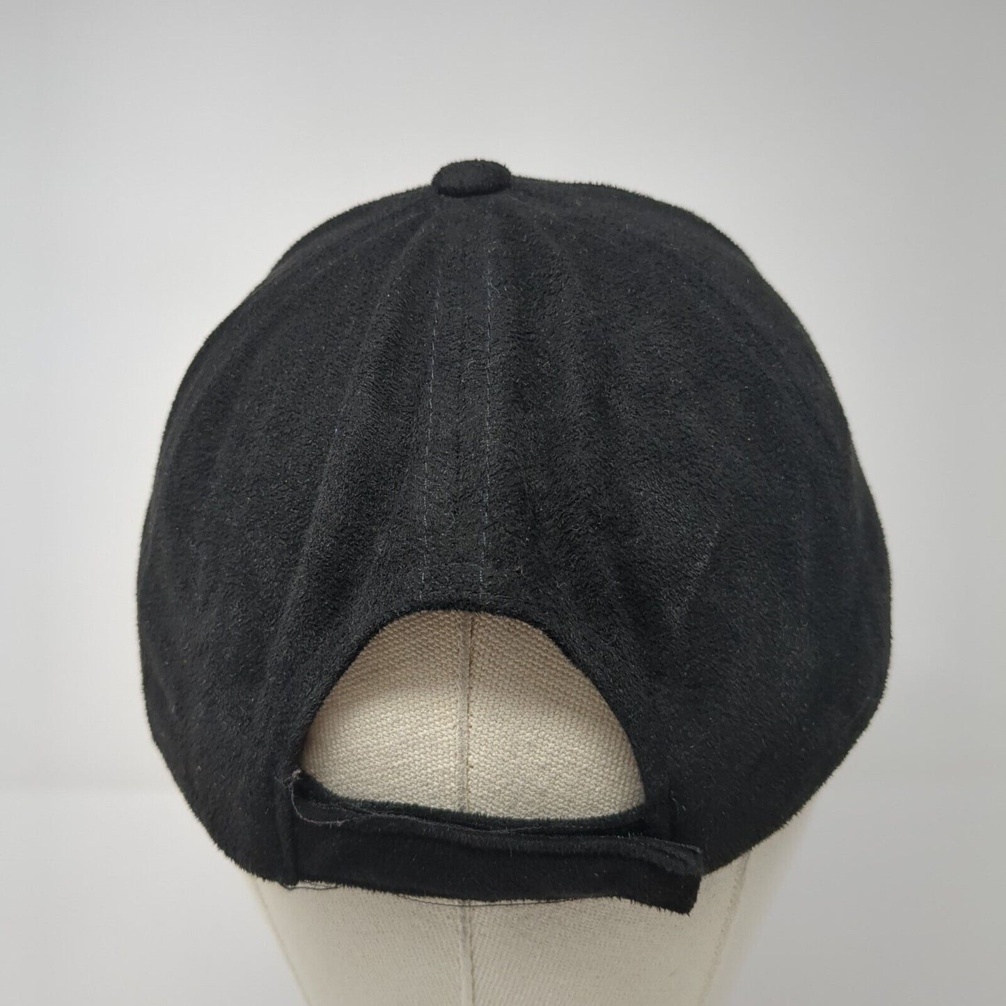 Unbranded Strapback Baseball Cap Black One Size Adjustable 6 Panel Blank