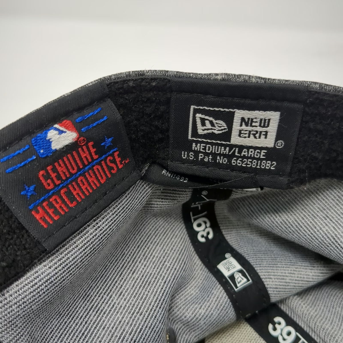 New Era Los Angeles Dodgers MLB Baseball Cap Gray L 39THIRTY Stretch Fit Hat