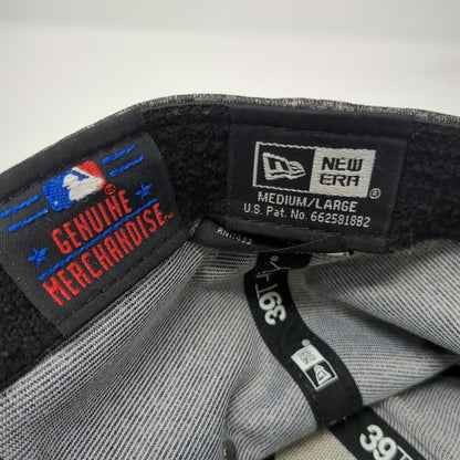 New Era Los Angeles Dodgers MLB Baseball Cap Gray L 39THIRTY Stretch Fit Hat