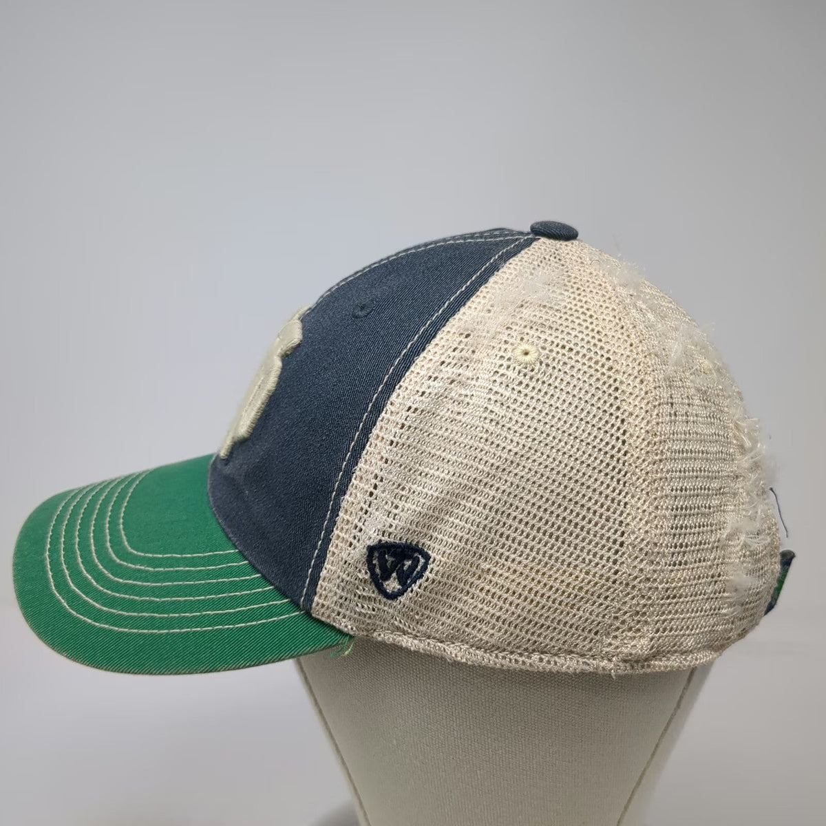 Top of the World Notre Dame Fighting Irish NCAA Trucker Hat Blue Green One Size