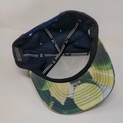 Cayler & Sons Snapback Hat Embroidered Mojito Madness Logo Blue 100% Cotton