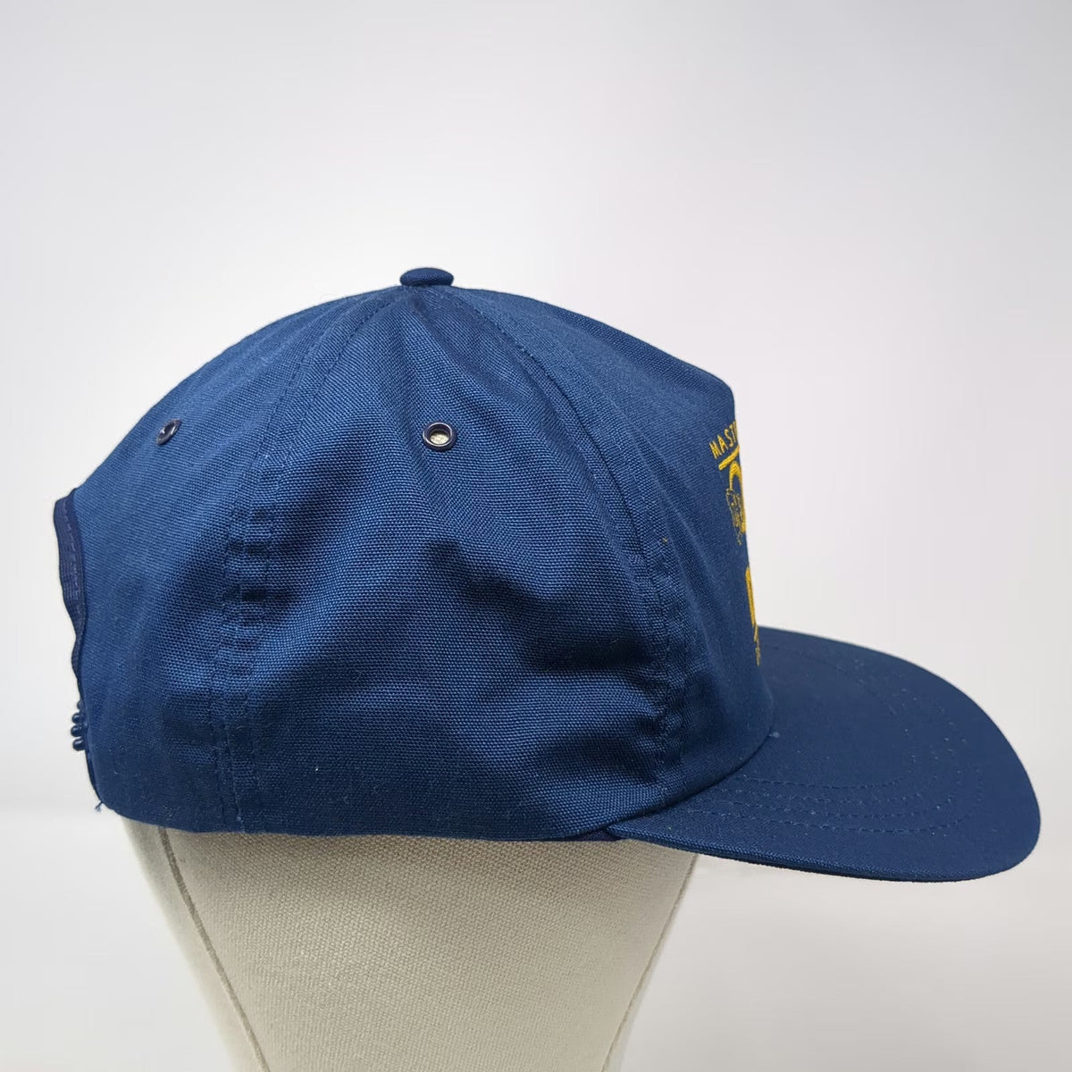 Master Dexter Lock Open A New Door 5 Panel Blue Snapback Hat USA Logo Vintage