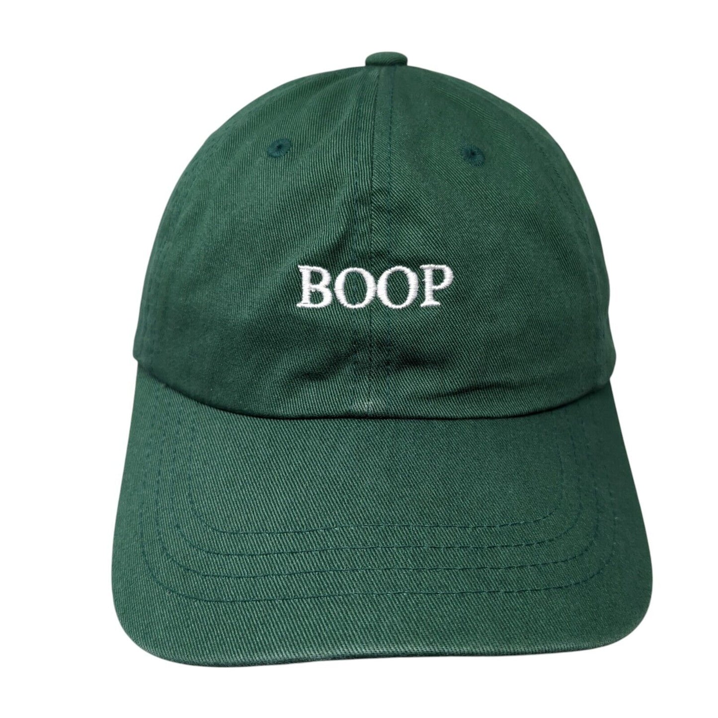 Boop NSBNF Slideback Hat Green One Size Adjustable Yupoong 6 Panel